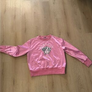 Versace Pink Satin Sweatshirt